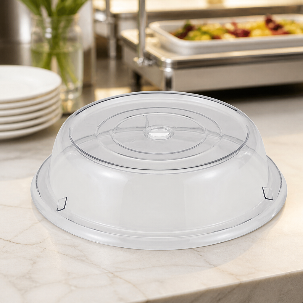10" Commercial Polycarbonate Plate Covers - 12 Pack