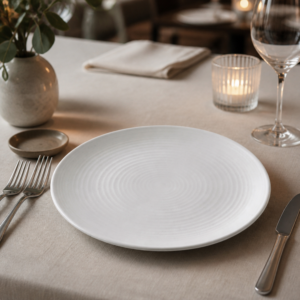 Commercial Coupe Plates 273mm Vitrified Stoneware 6 Pack