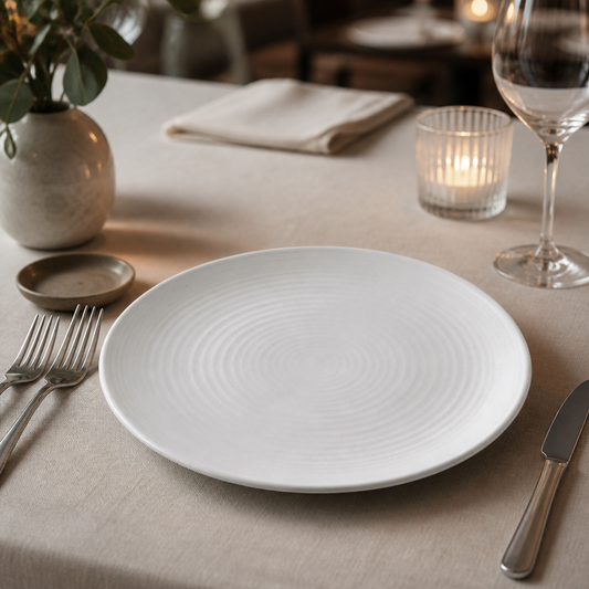 Commercial Coupe Plates 273mm Vitrified Stoneware 6 Pack