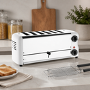 Commercial 6 Slot Toaster with Additional Elements and Cage