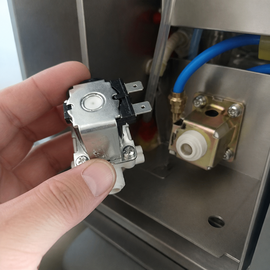 Commercial solenoid valve for water boiler parts, 53mm height