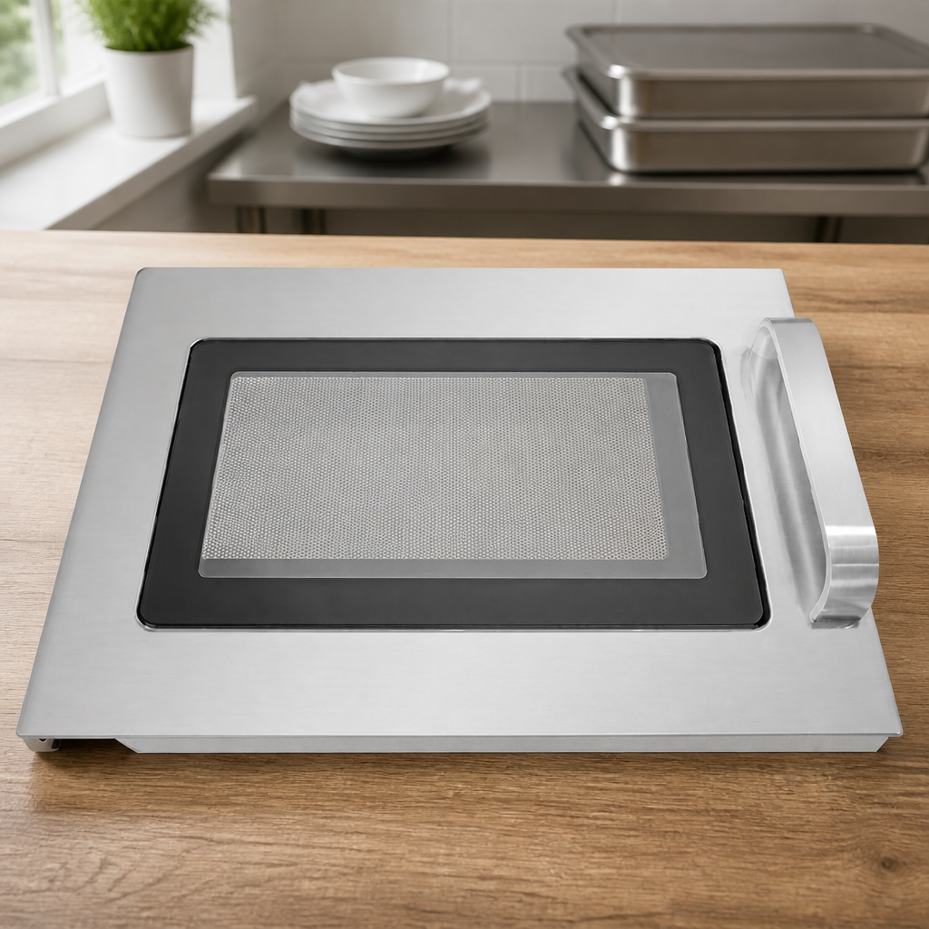 Commercial Microwave Door Assembly 335mm High Steel Replacement