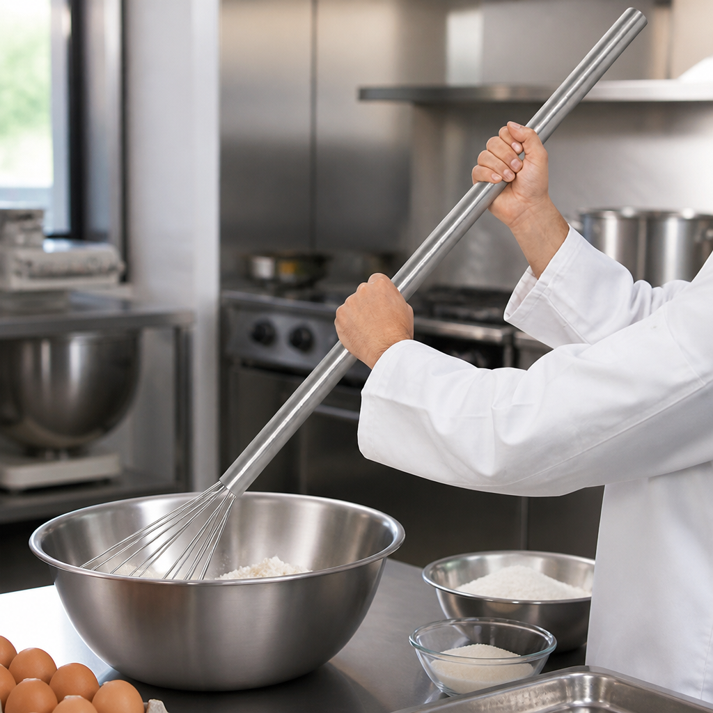 40" Commercial Stainless Steel Balloon Whisk for Catering Kitchens