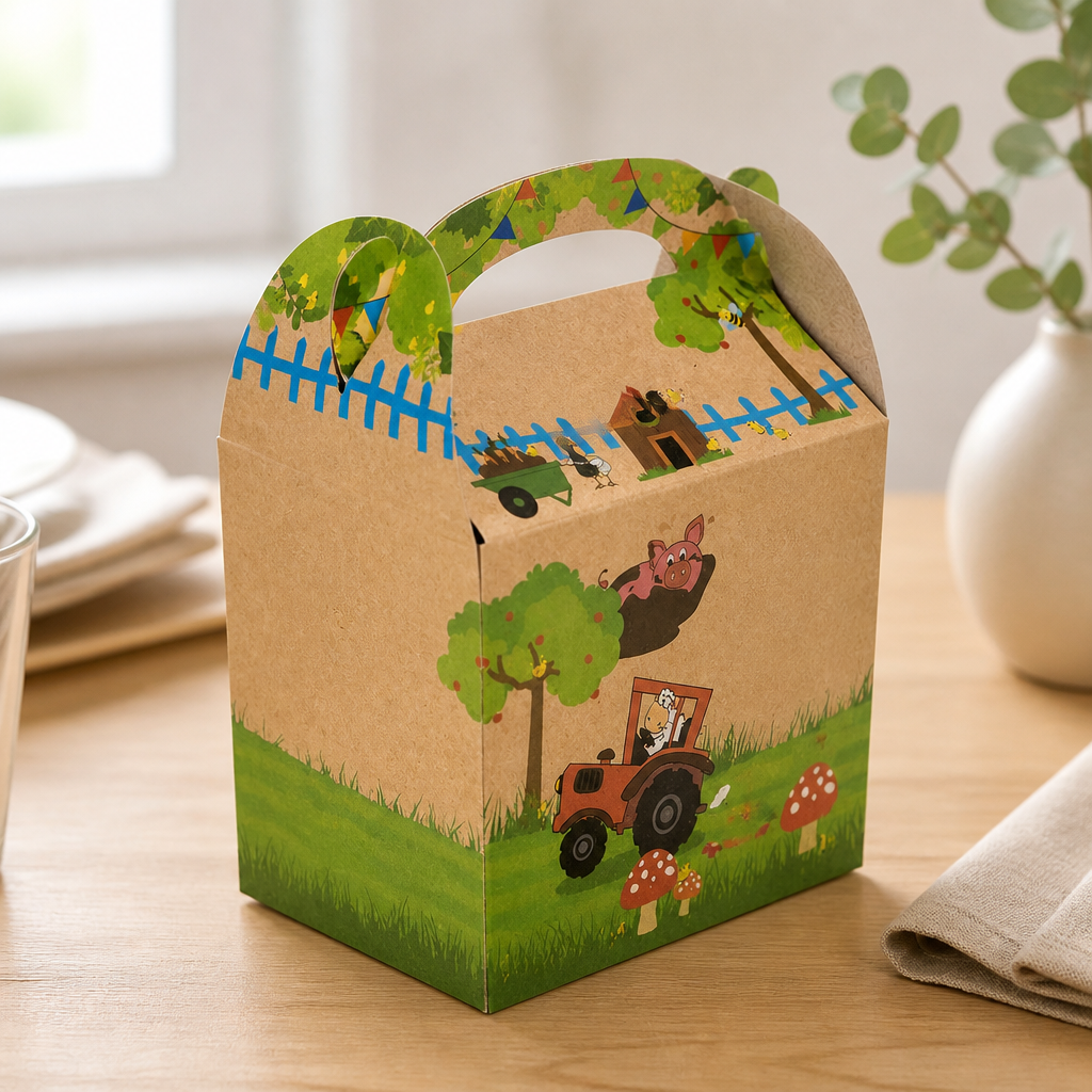 Kids Kraft Meal Boxes 200 Pack Recycled Paper Activity Packs