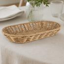 Commercial Oval Serving Basket 280x160mm Beige Polypropylene