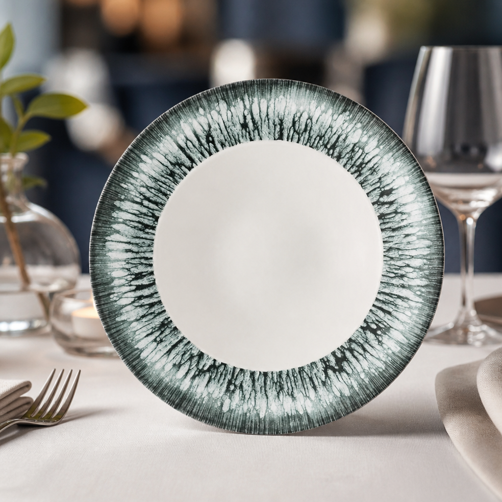 Pack of 12 Commercial Wide Rim Bowls 288mm in black