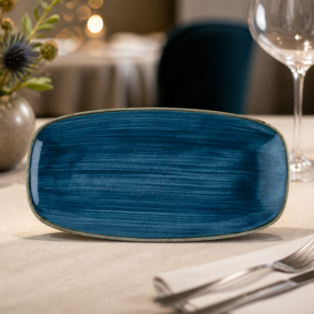 Commercial Oblong Plates 288 x 152mm - 12 Pack