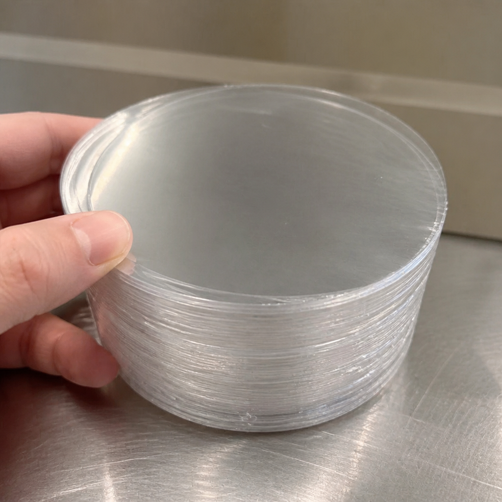 Commercial Burger Plastic Discs 100mm - 5000 Pack