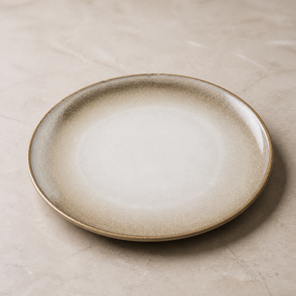 Commercial Coupe Plates 205mm Taupe Stoneware 6 Pack