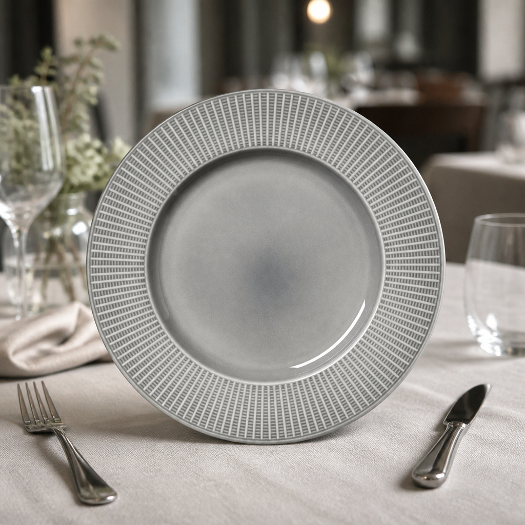 Large Well Gourmet Plates 285mm Grey 6 Pack