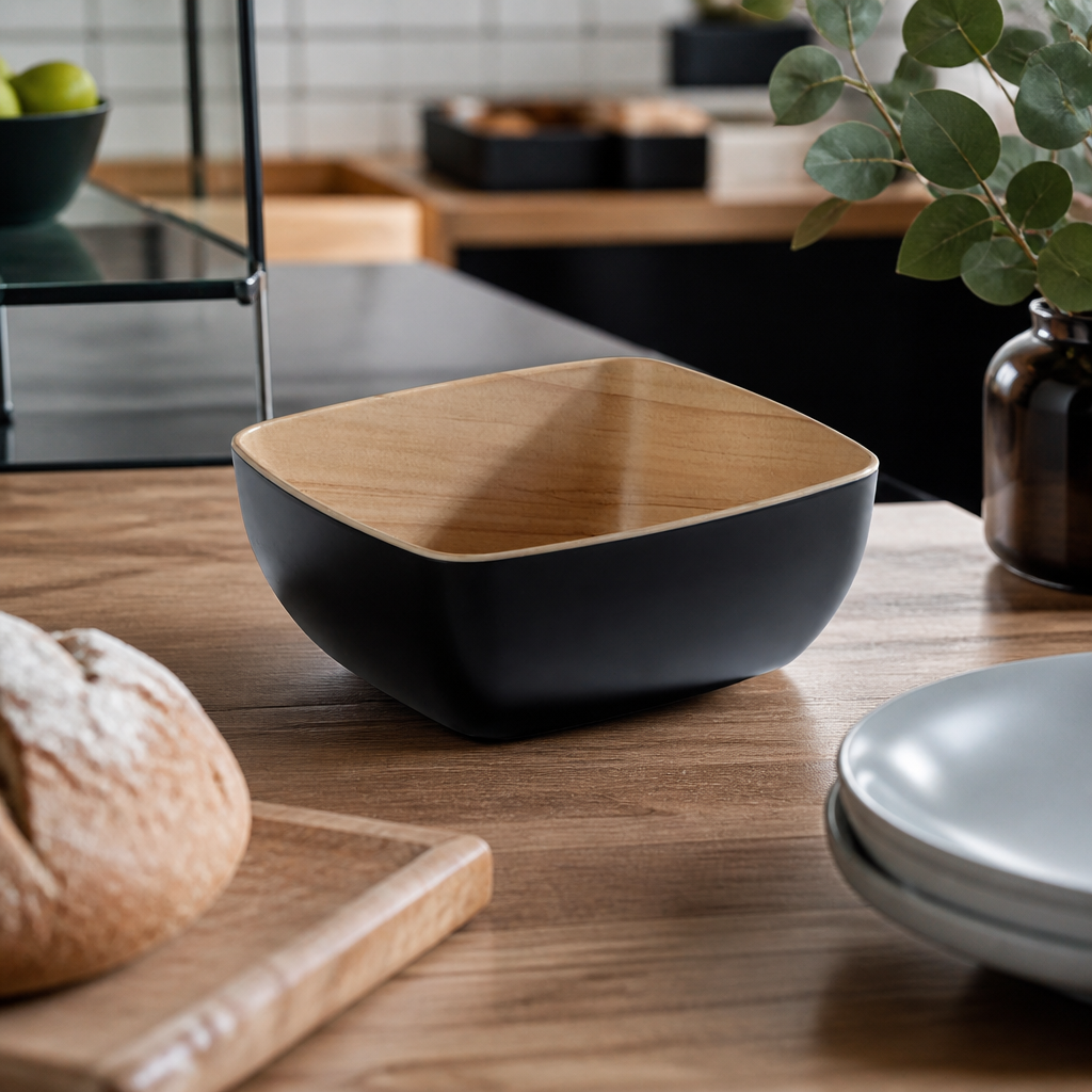 Commercial Melamine Bowl GN 1/6 Black for Serving