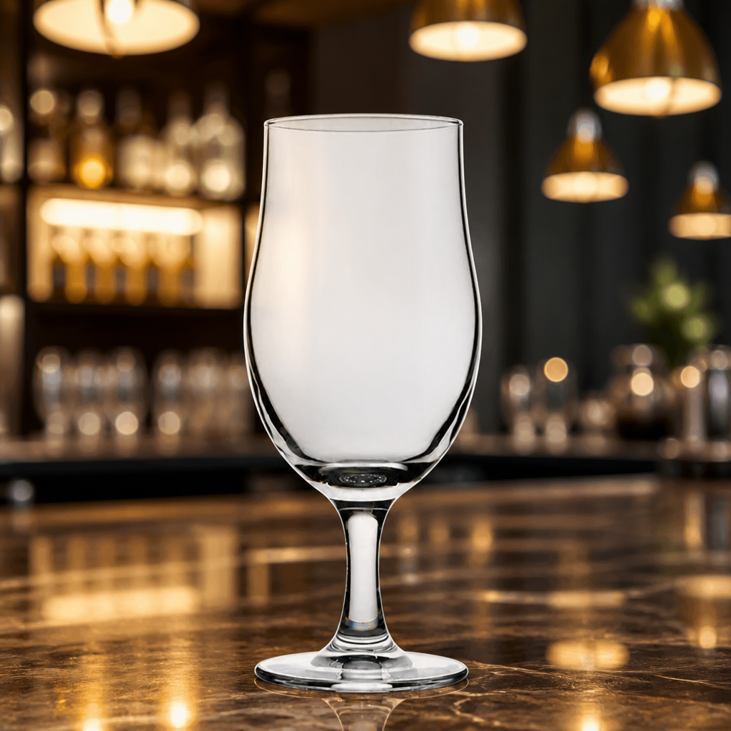 Commercial Stemmed Beer Glasses 380ml Tulip Shape 24 Pack
