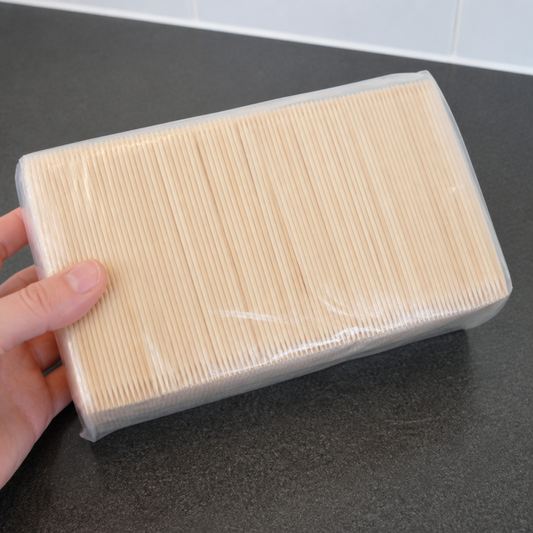 Compostable Wooden Cocktail Sticks 80mm 1000 Pack Commercial Cutlery