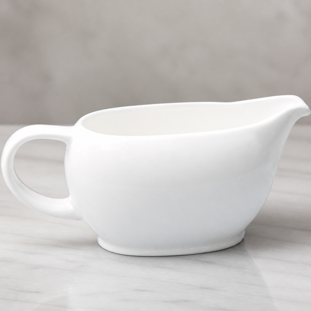 Commercial Fine China Sauce Boats 341ml - Set of 6