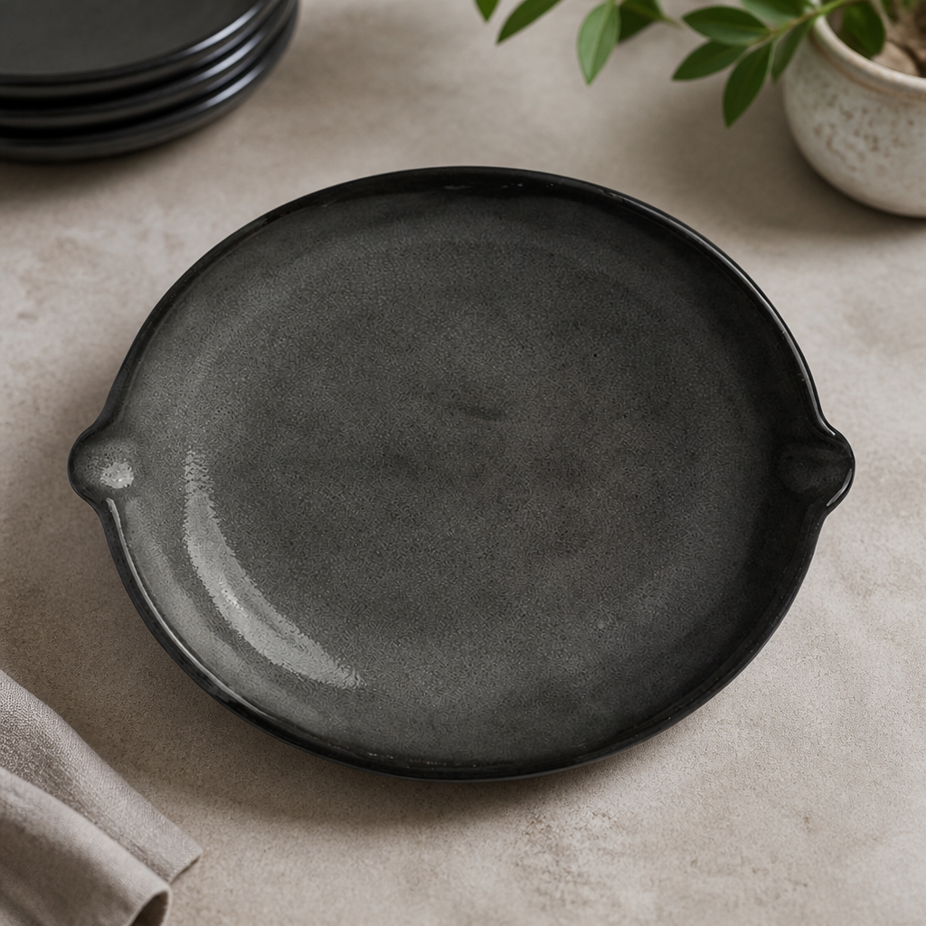 Commercial Dishes Grey 180mm - 24 Pack Vitrified Stoneware