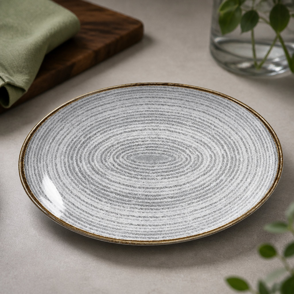 Commercial Oval Coupe Plates 270 x 229mm for Restaurant Use