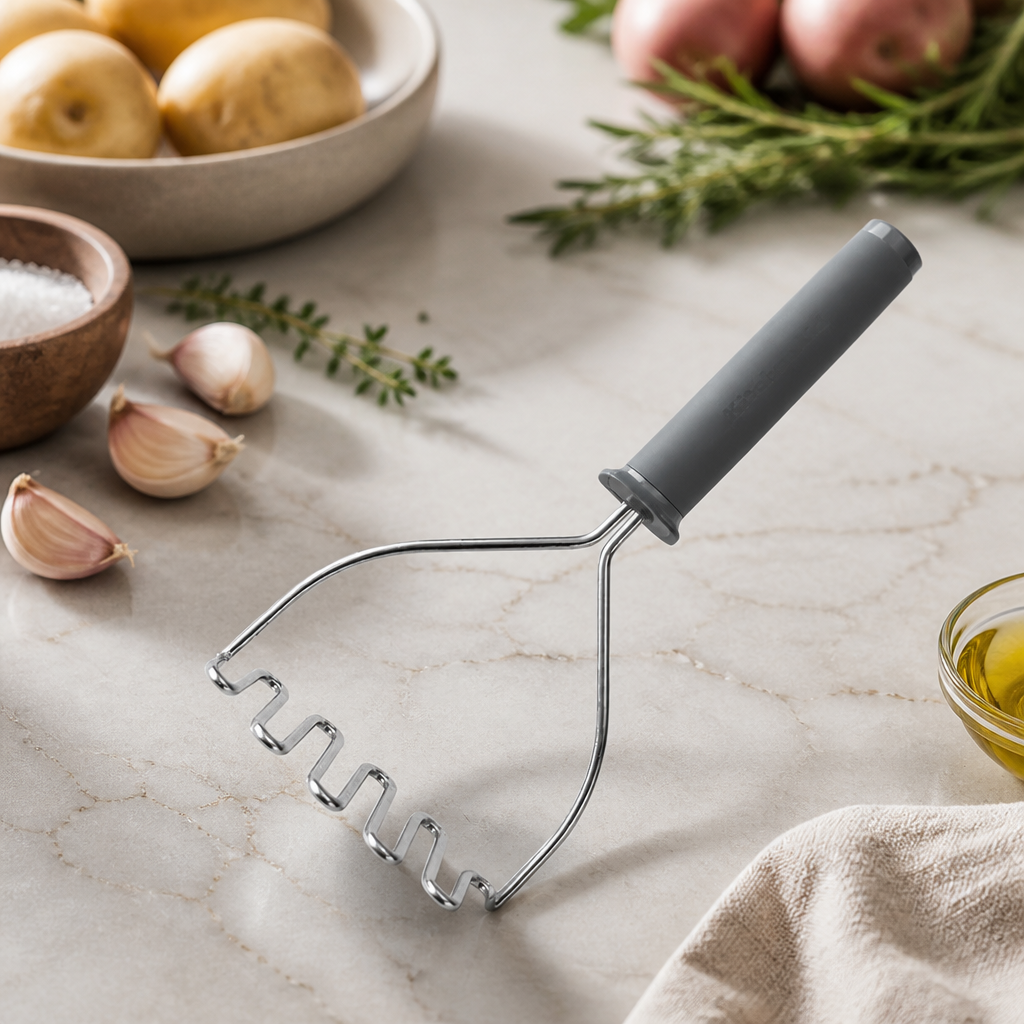 Commercial Potato Masher with Soft Grip Handle