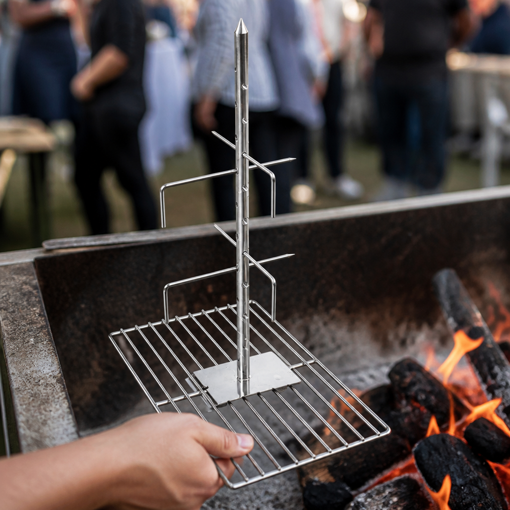 Commercial Spit Roast Skewer for 30 kg Lamb and Suckling Pig