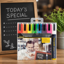 Liquid Chalk Pen Set Assorted Colours 8 Pack for Blackboard Use