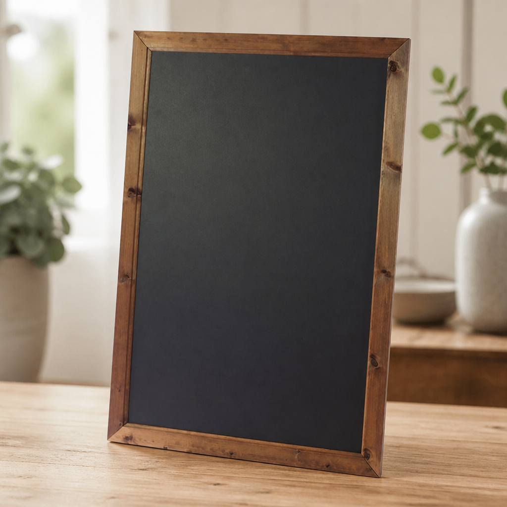 Commercial Oak Framed Blackboard 636x486mm Wallboard