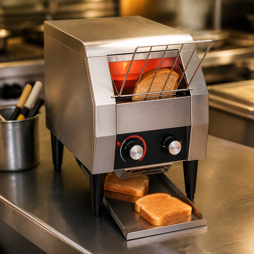 Commercial Conveyor Toaster Single Slice Feed