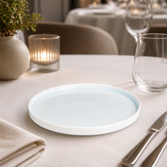 Commercial Fondant Plates Aqua 270mm - 4 Pack