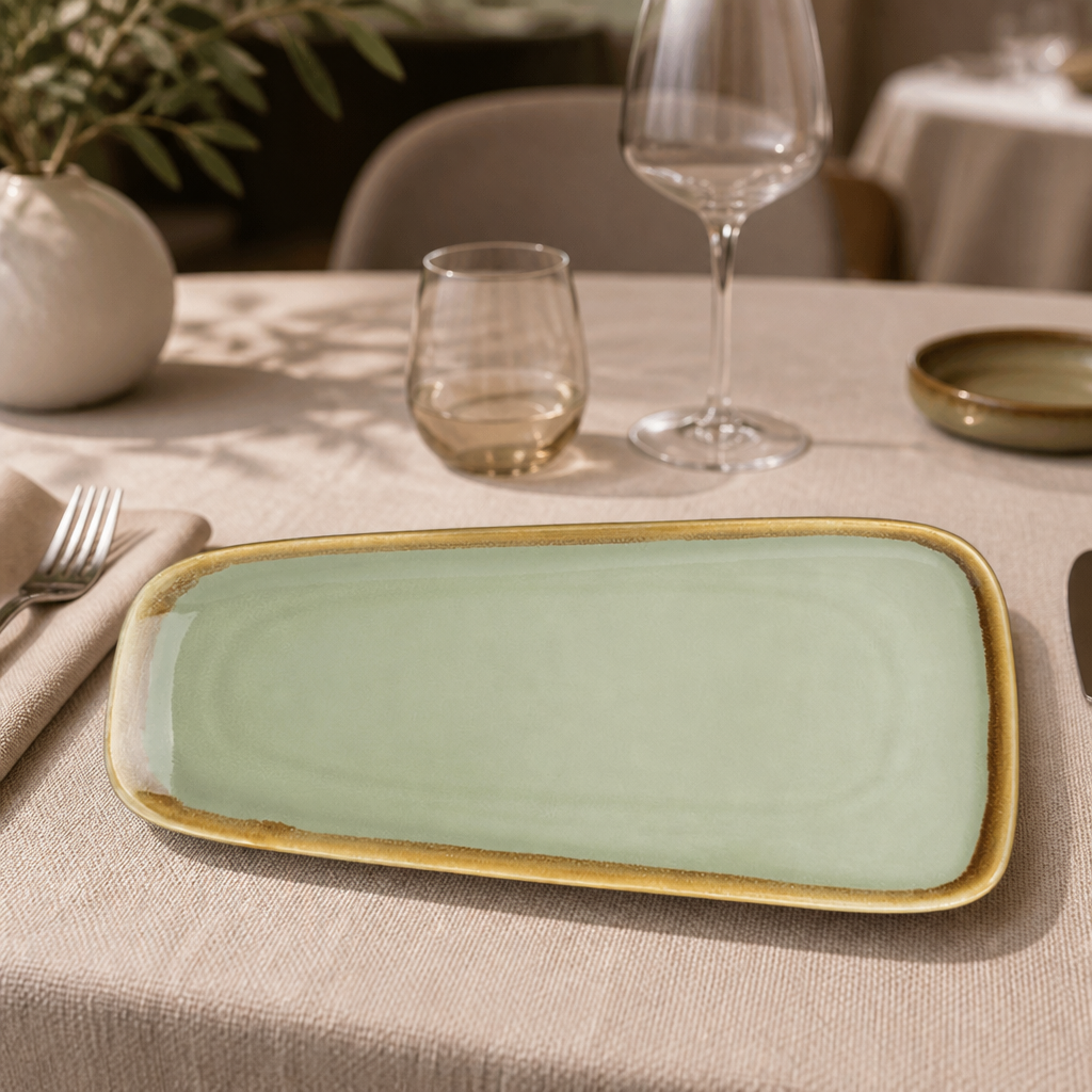 Commercial Serving Platter 295mm Natural Finish 4 Pack