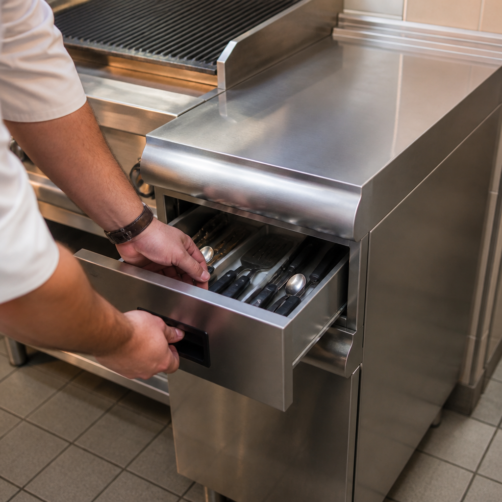 Commercial Worktop With Drawer 600mm for catering use