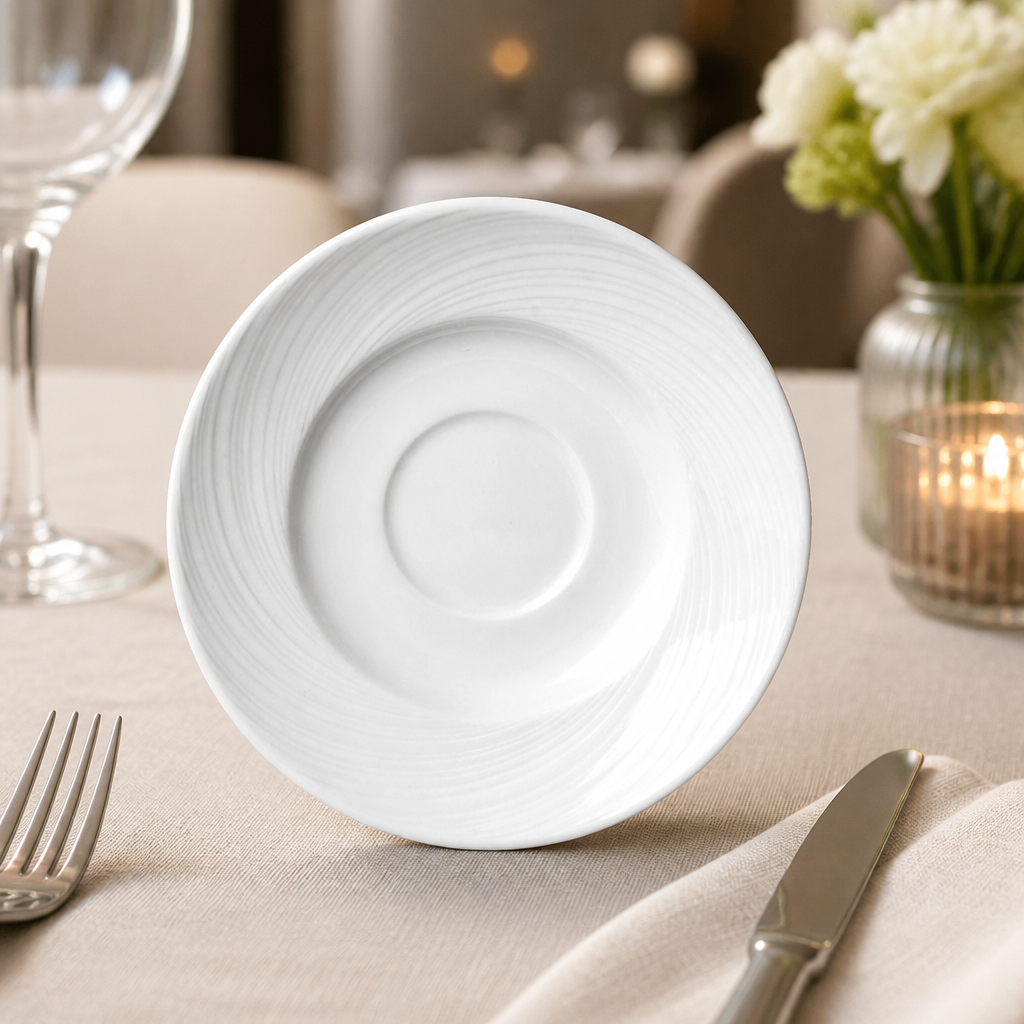 Commercial 117mm Saucers - 36 Pack for Catering