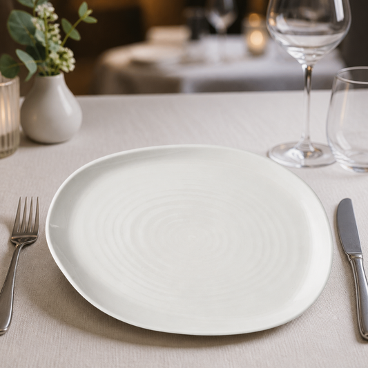 Commercial Oblong Plates 260x200mm Super Vitrified Ceramic 6 Pack