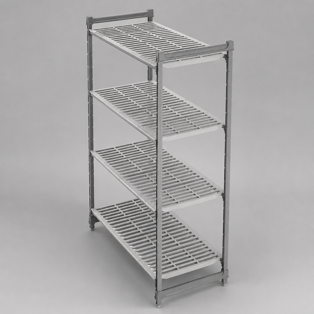 Commercial 4 Tier Shelving Unit 1830 x 1530 x 460mm