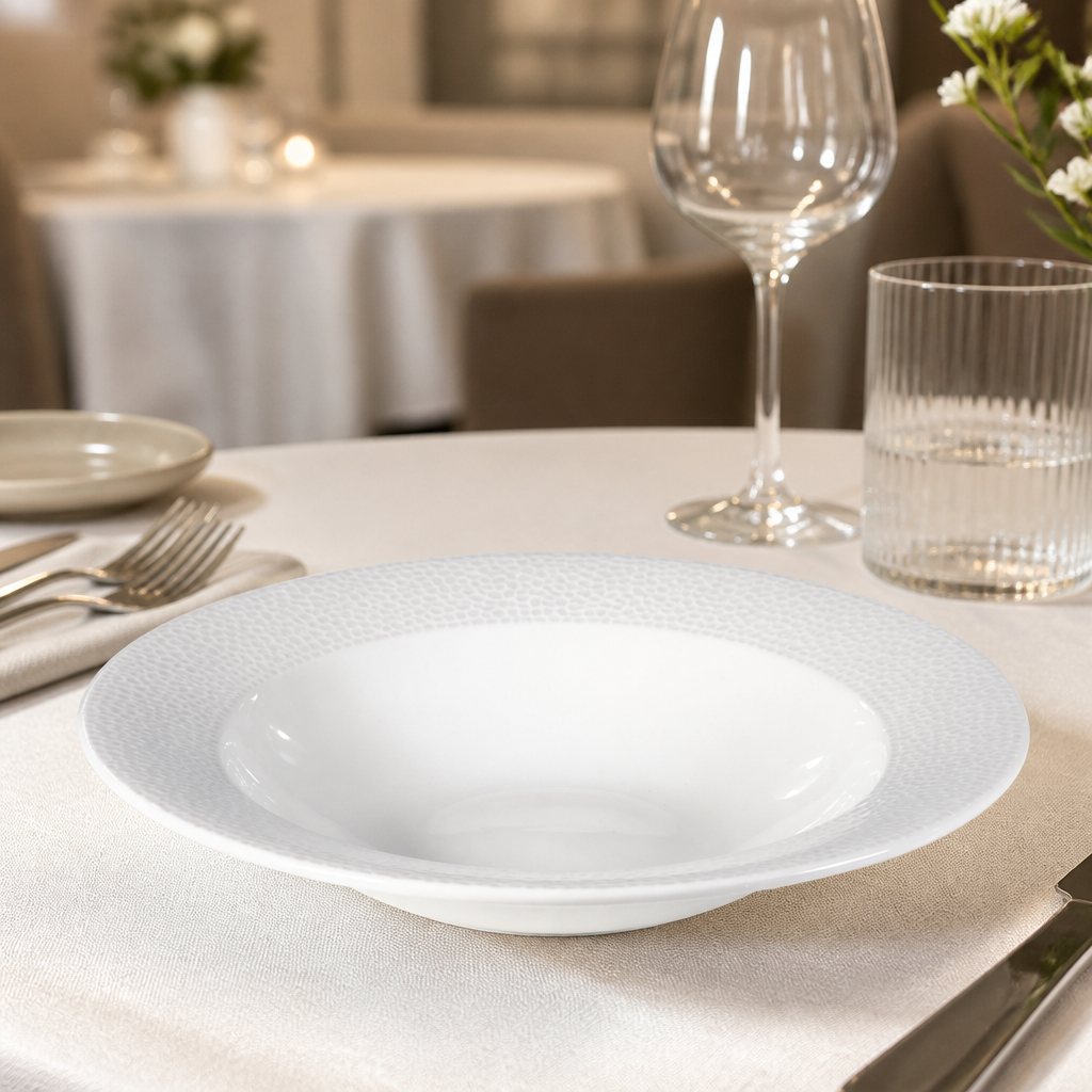 Commercial rimmed soup bowl 249mm deep well 12 pack
