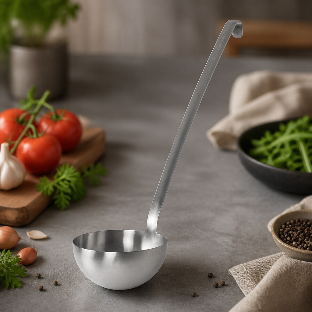 Commercial stainless steel ladle 1 litre for catering use