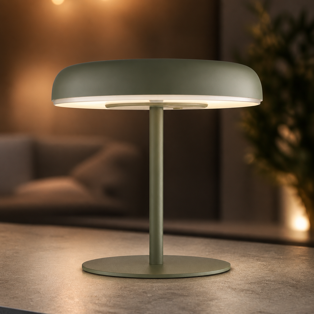Commercial Outdoor Solar Battery Light in green