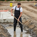 Premium Heavy Duty PVC Safety Chest Waders with Midsole for Sizes 6-12 - High-Quality Professional Grade for Industrial and Commercial Applications