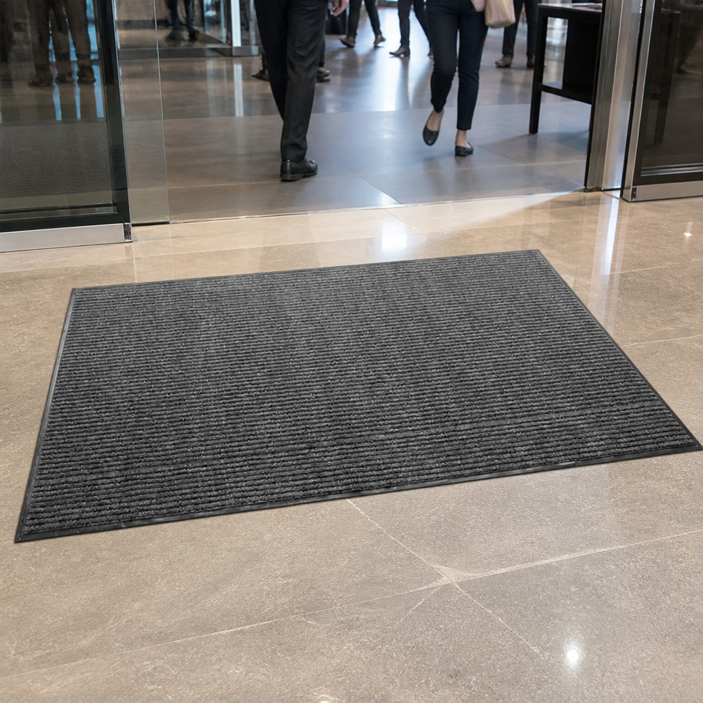 Commercial Entrance Mat 1500 x 900mm in steel colour