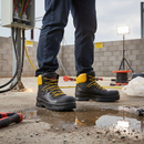 Premium Non-Metallic Electrical Hazard Work Boot - Sizes 5-13, EN ISO Certified for Safety and Comfort