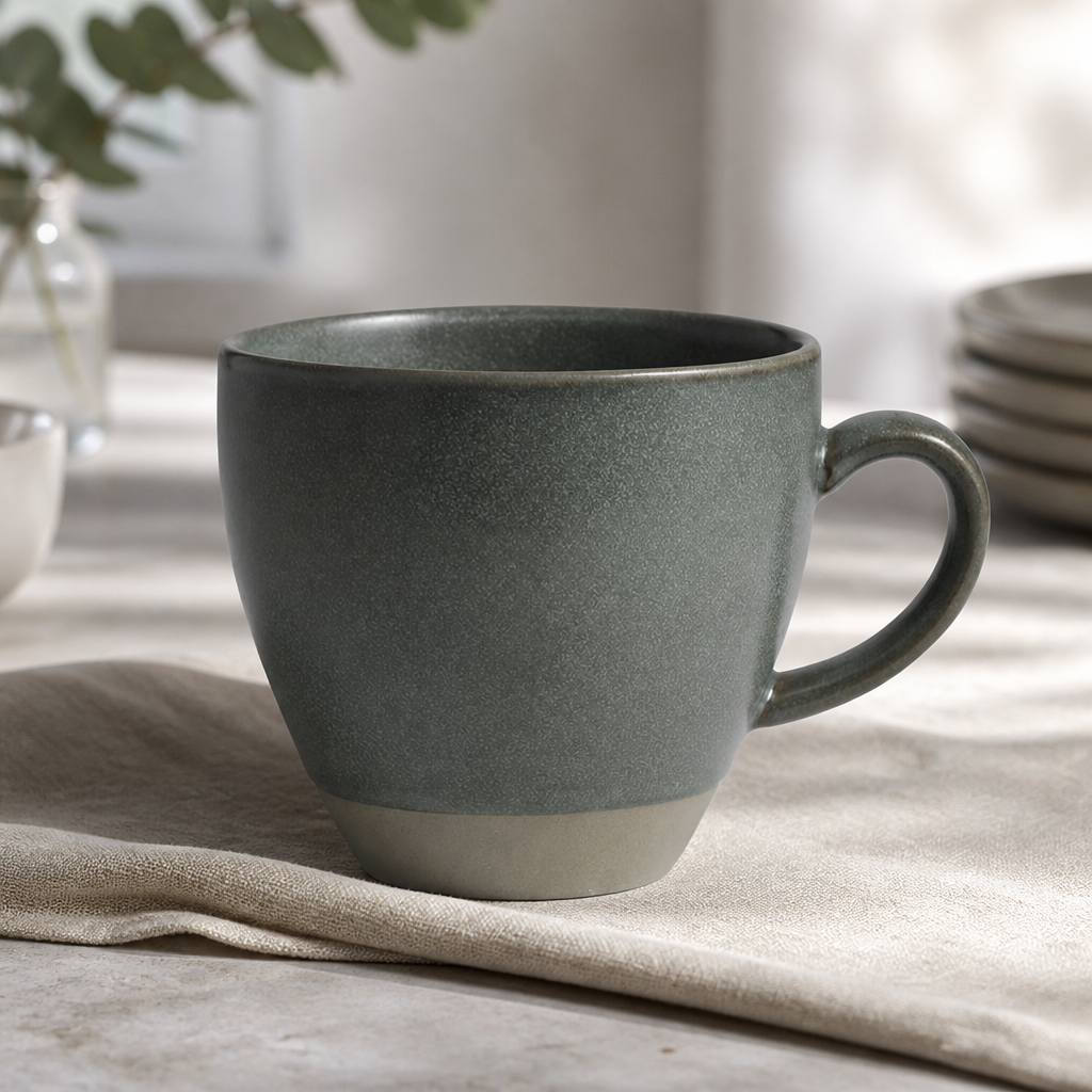 Commercial Teal Mugs 430ml Vitrified Stoneware 24 Pack