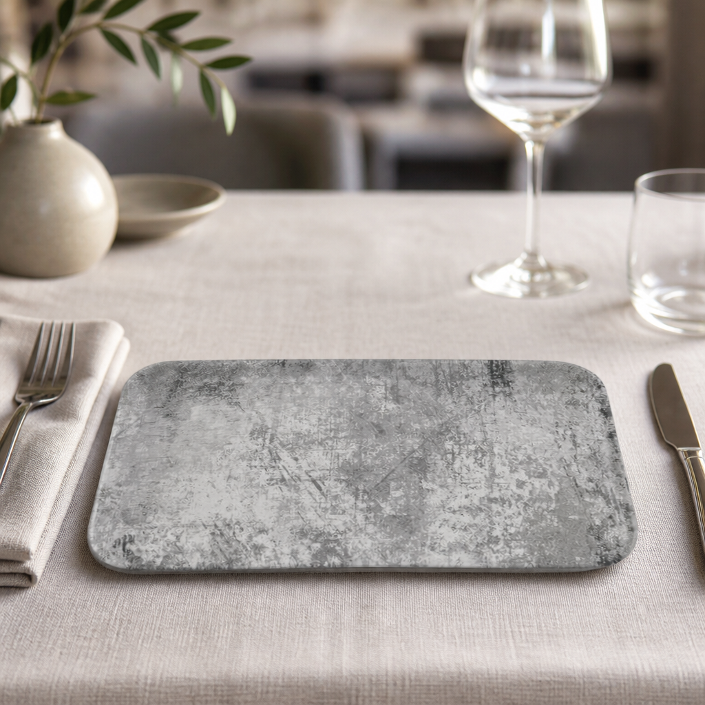 Commercial Rectangular Plates Grey 270x160mm 12 Pack
