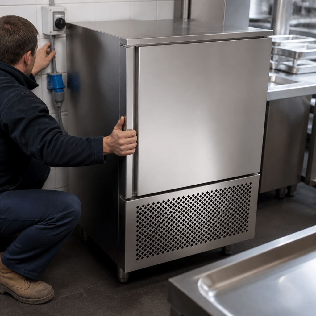 Commercial blast chiller installation service for efficient setup