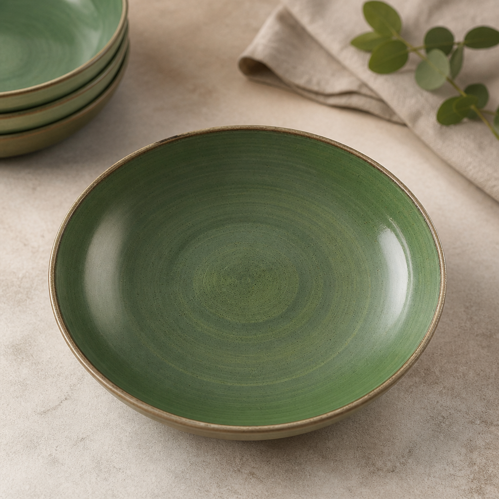 Commercial Coupe Bowls 247mm Green 12 Pack