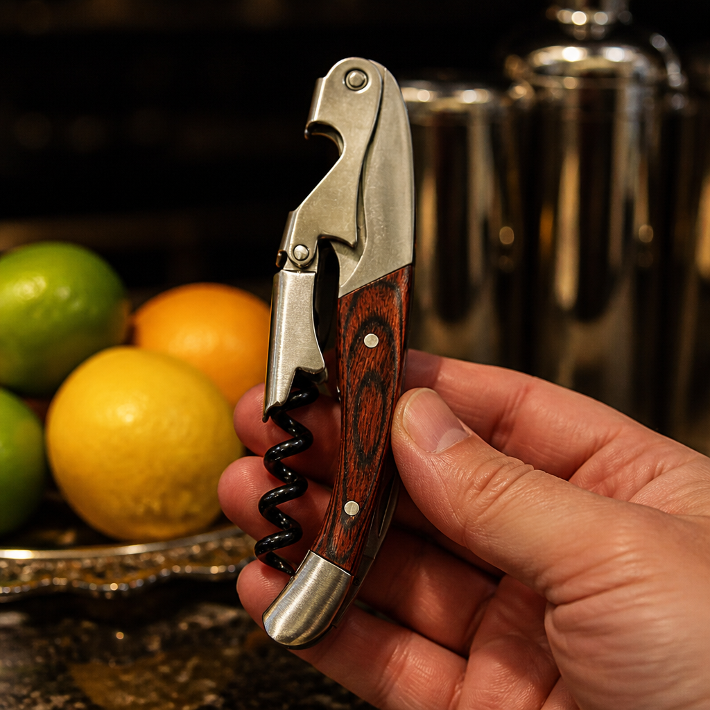 Twin Pull Waiter's Friend Corkscrew with Rosewood Handle
