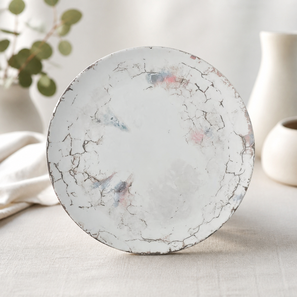 Commercial Porcelain Coupe Plates 230mm Dishwasher Safe 6 Pack
