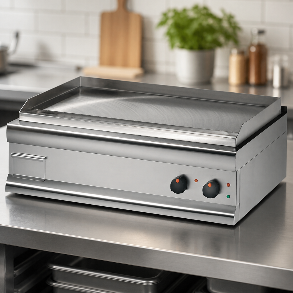 Commercial Dual Zone Electric Griddle 862 x 405mm 8.6kW