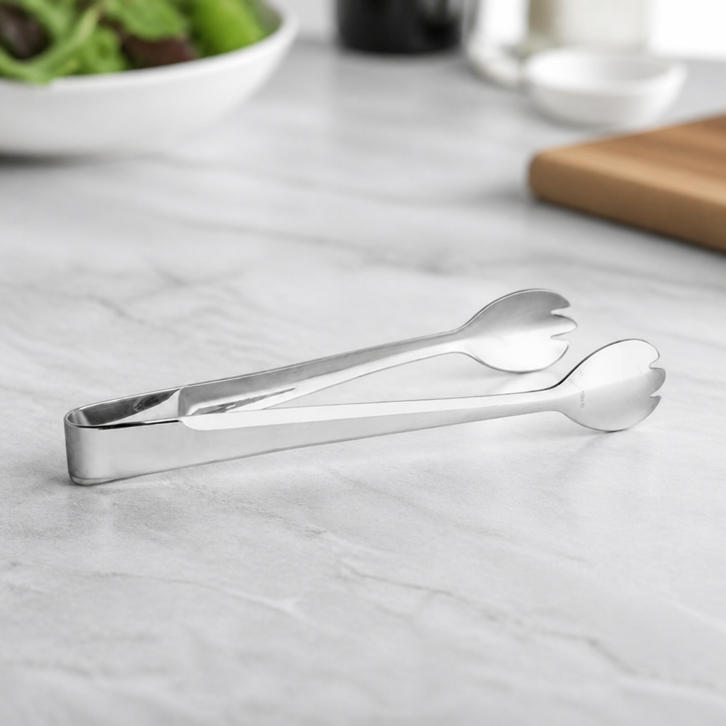 Commercial Stainless Steel Serving Tongs 178mm Elegant Design