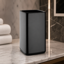 Commercial Square Waste Bin Black 10Ltr Polypropylene