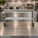 Commercial Robata Rack for Long Grill - Three Tier Cooking System