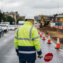 Premium High-Visibility Two-Tone Jacket in Yellow and Navy for Enhanced Safety and Comfort