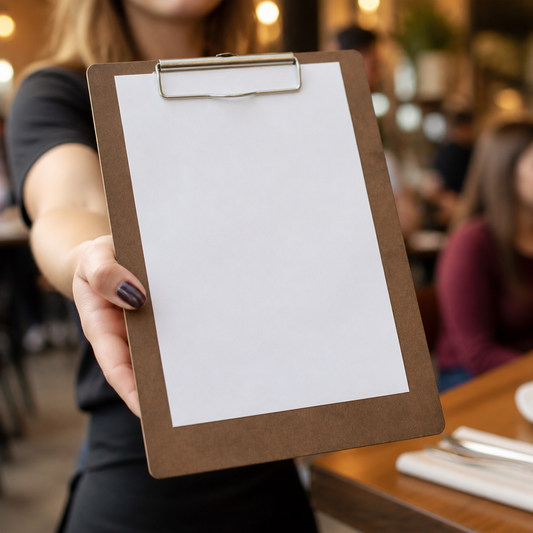 Wooden Menu Clipboards 10 Pack for Commercial Catering