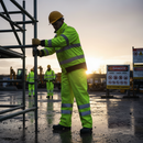 Premium Hi-Vis Yellow PU Overtrousers for Enhanced Visibility in All Conditions - High-Quality Professional Grade for Industrial and Commercial App...